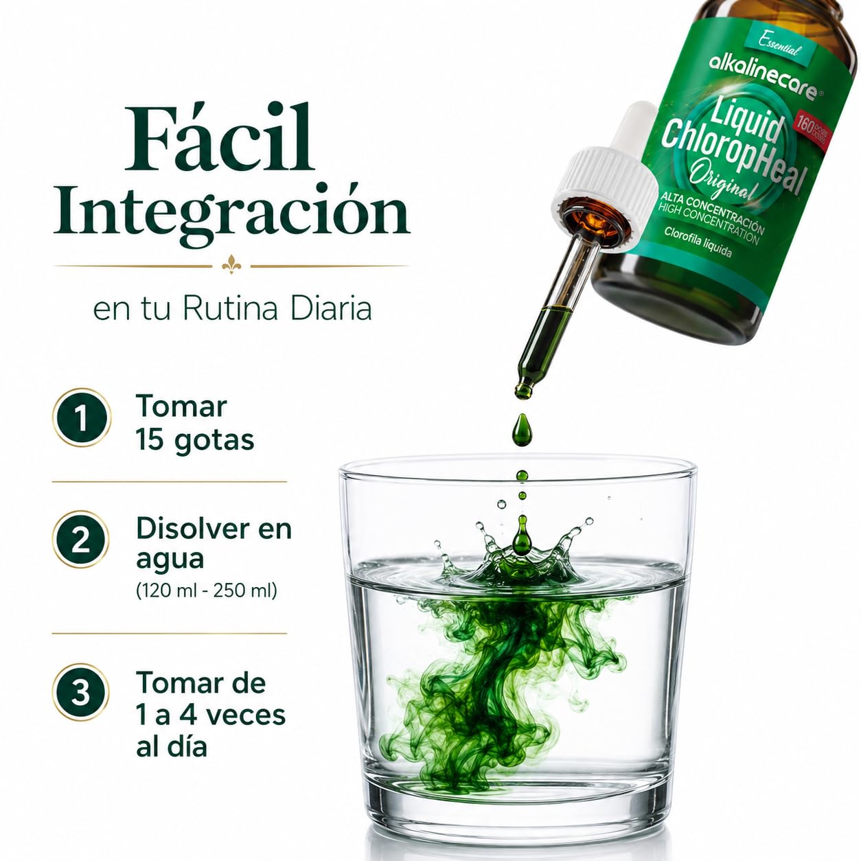 Chlorofila liquida di foglia di morera naturale al 100% - Alkaline Care