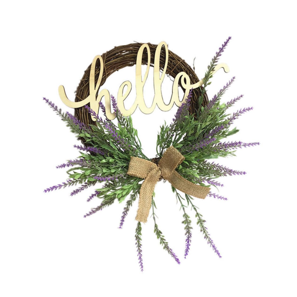 Guirnalda de Lavanda Simulada de 35, 5cm, Plástico, 1 Pieza