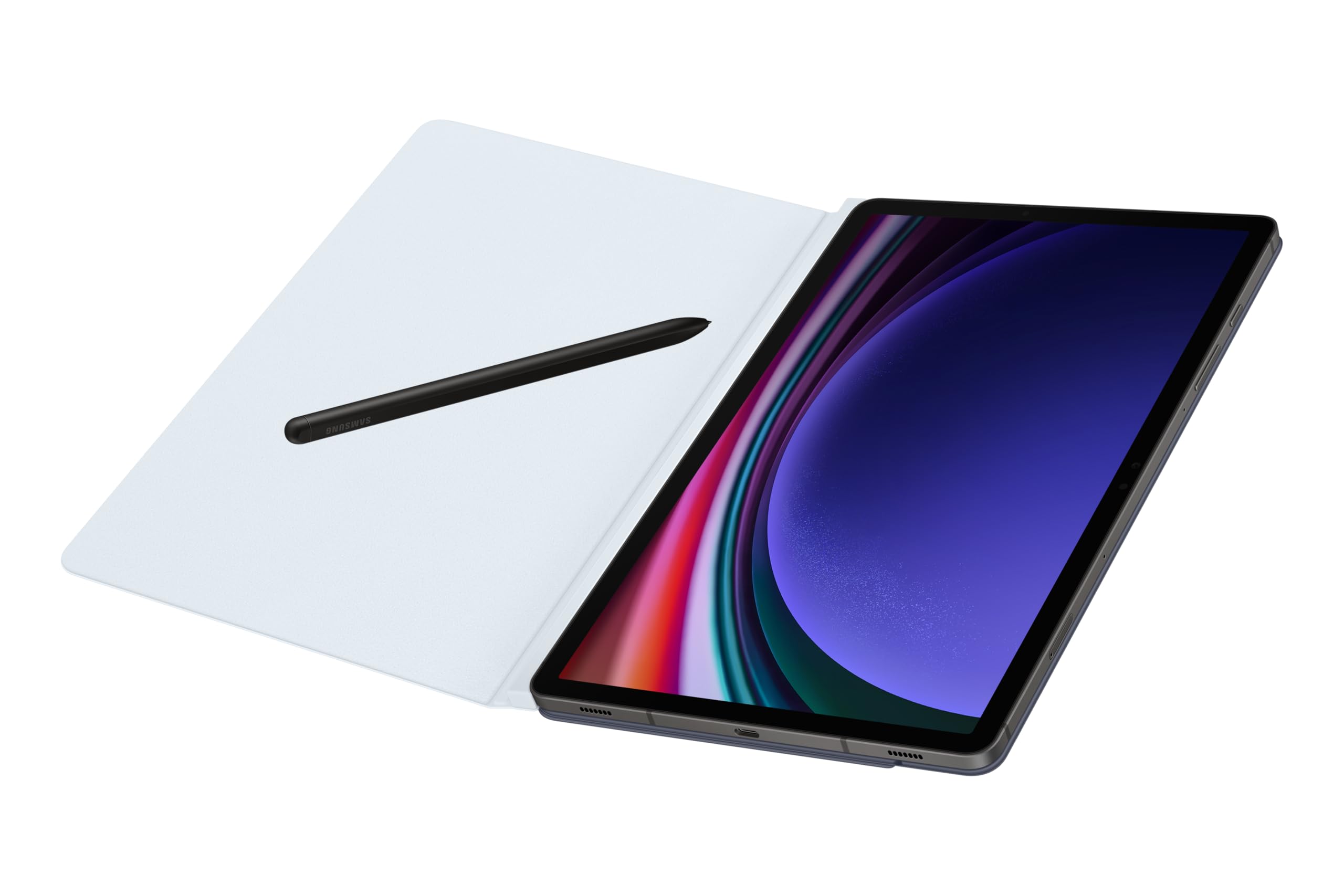 Samsung Smart Book Cover EF-BX710 für das Galaxy Tab S10 Lite, Tab S10 FE, Tab S9 FE, Tab S9, Zweiteiliges Tablet Cover, stilvoller Schutz, praktische Aufstellmöglichkeiten, S Pen Aufbewahrung, Blue