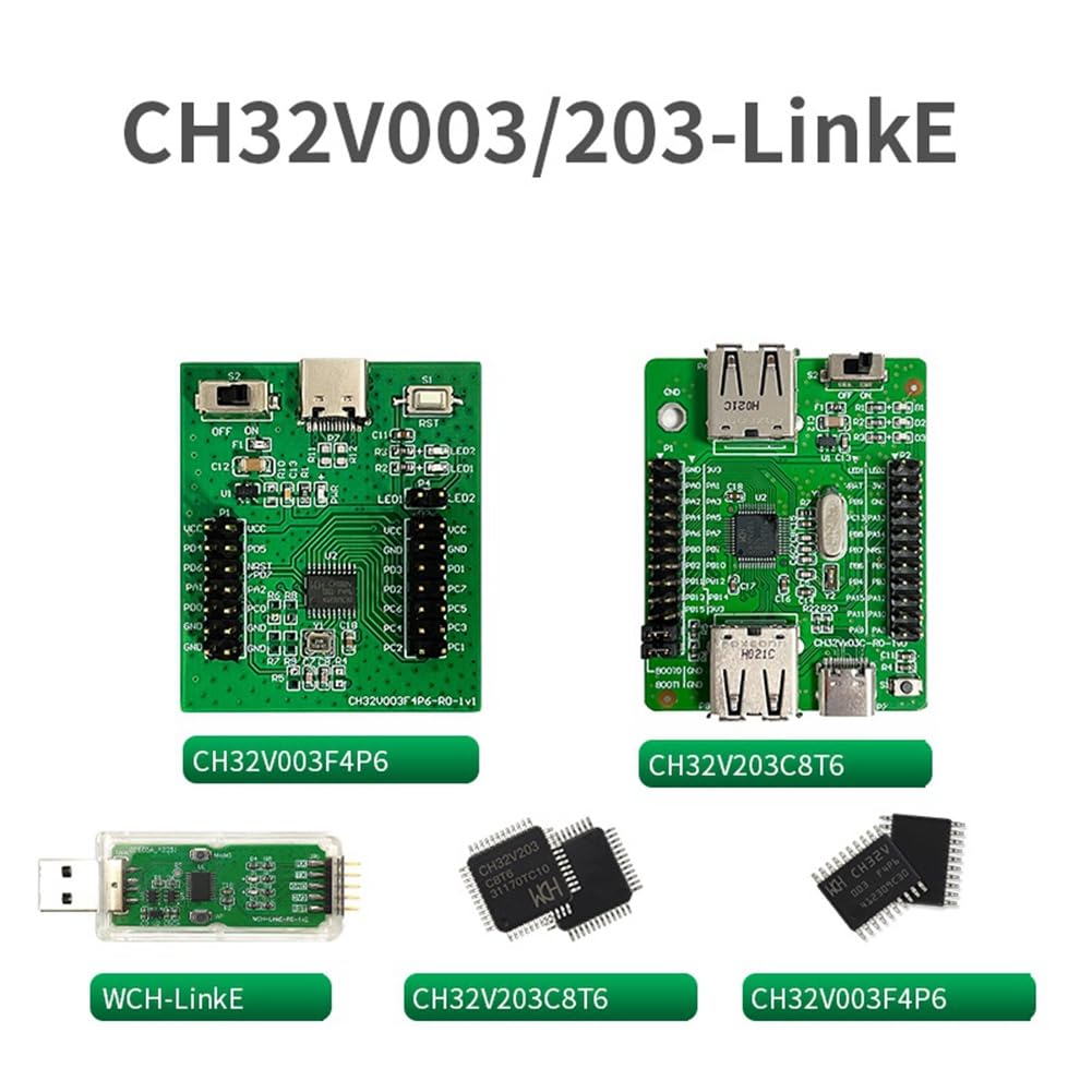 Deger CH32V003 Development Board Kit di valutazione a 32 bit Multiuso RISC-V-MCU Valutazione funzionale delle applicazioni