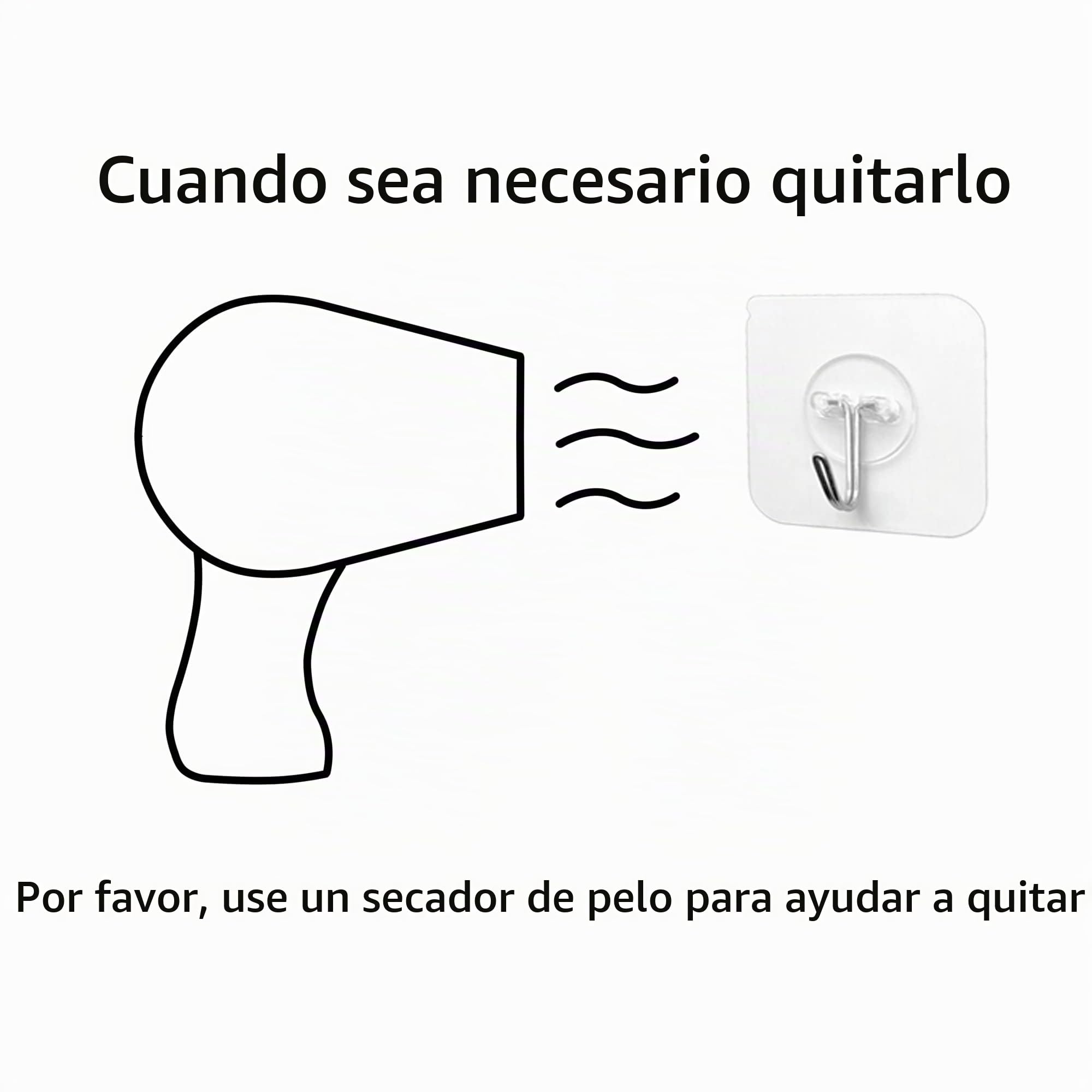 PaiLeWei Ganchos Adhesivos Para Pared - 6 Piezas Gancho Adhesivo de 5 Kg (MáX.), Para Cocina, Colgar, Pared, Puerta, Albornoces, Colgador Toalla Baño Adhesivo (6 Piezas)
