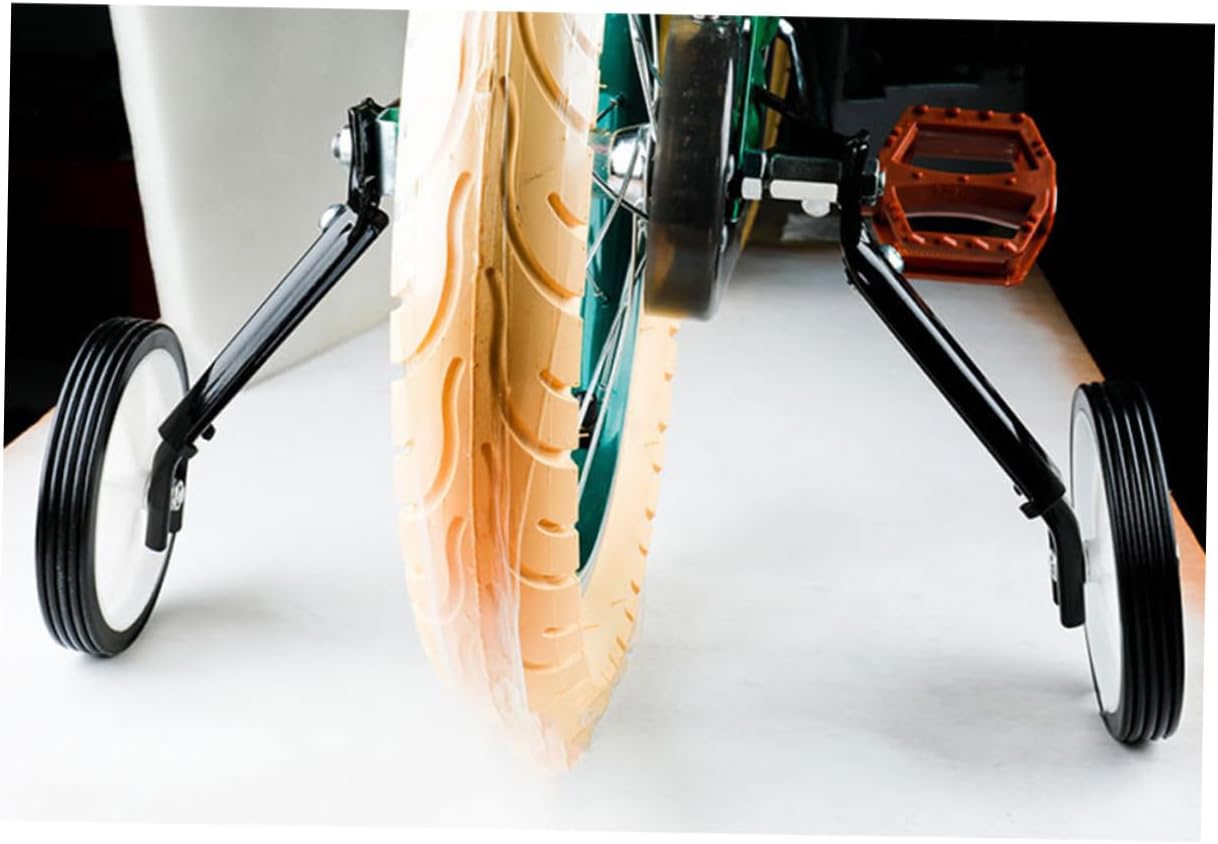 Adjustable Kid Bike Training Wheels Set Sturdy Auxiliary Bicycle Stabilizers for Beginners Easy to Install Balance Support for Boys and Girls