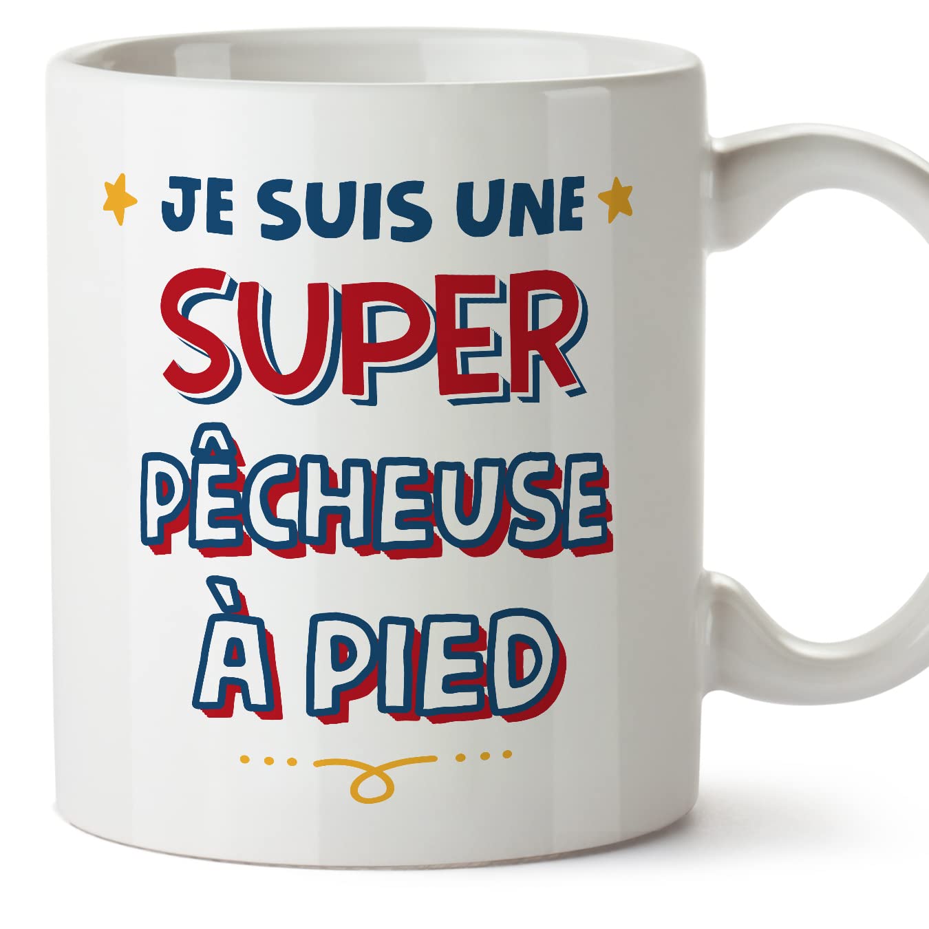 MUGFFINS SHELLFISHER Woman Mug - in French - Je Suis Super - Funny Gift for Colleagues - Ceramic 11oz Mug — image 1