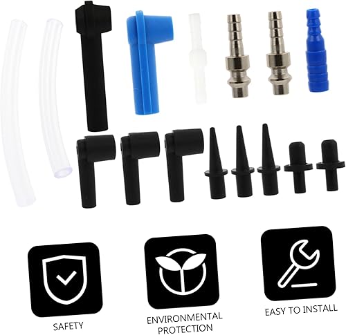 Miniatura 3 de SUPVOX Conector de líquido de frenos Adaptador de cilindro de purga de frenos Adaptador de bomba de vacío de mano Embrague Conector de purga de