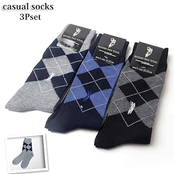 【新品】バーバリーアーガイルソックス３足＋３足 新品】バーバリーアーガイルソックス3足＋3足 新品