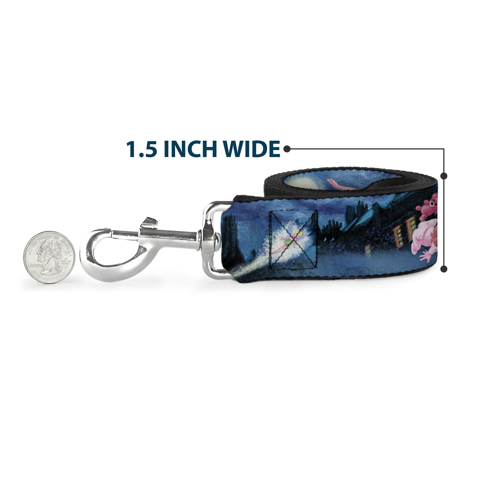 Buckle-Down Haustier-Leine – Grinsekatzenbaum Posen – 1,8 m lang – 3,8 cm breit