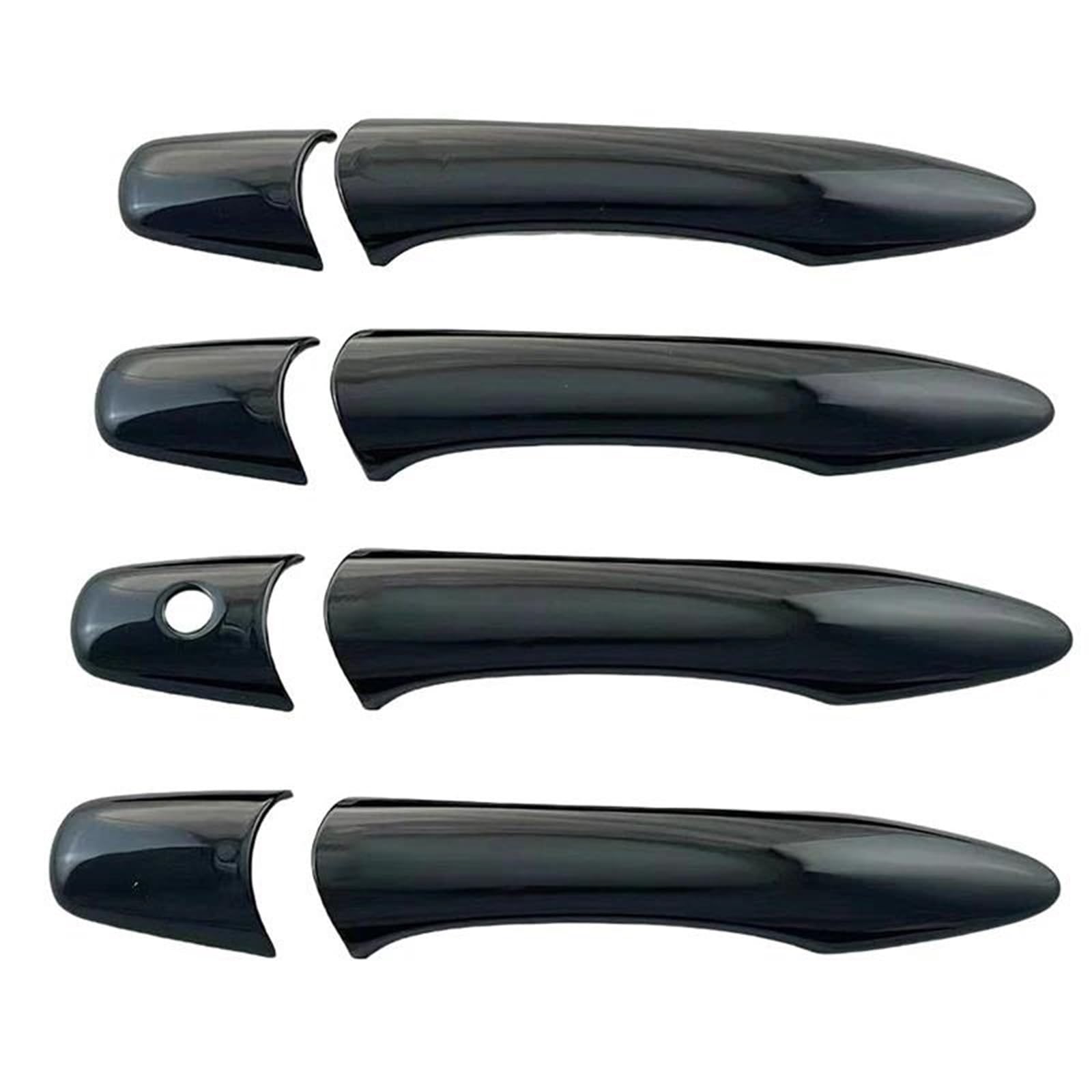 UJNHEQ Car Gloss Black Door Handle Covers for Infiniti EX25 EX35 EX37 JX35 M37 M37x M56 M56x M35h FX35 FX37 FX50 2008-2016(Type F)
