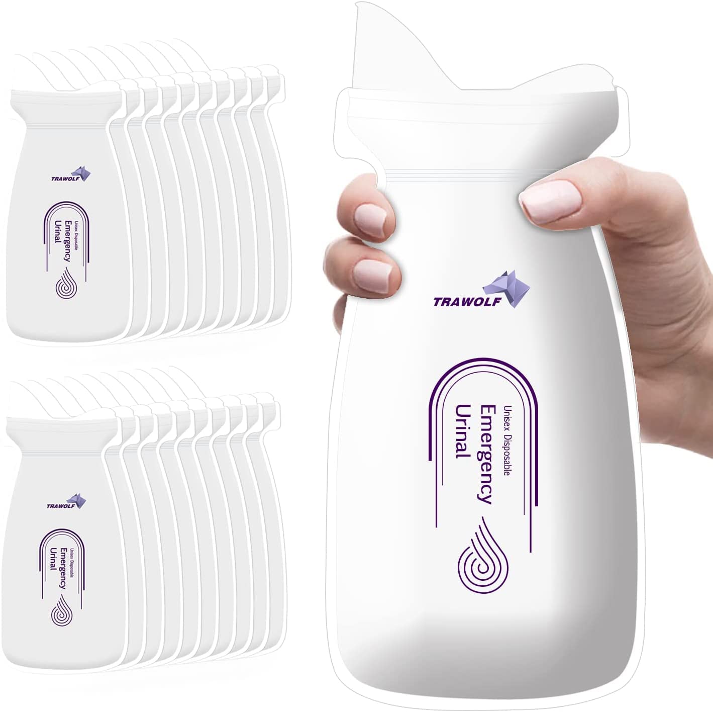 Sacchetti Per Urina Da Viaggio - 12 Pezzi 750ml Usa E Getta Per Emergenze - Foto 7