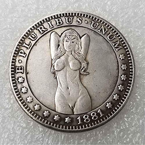 Best Morgan Coins - 1881 Hobo Nickel Coin -Old Coin Collecting-USA Old Morgan Dollar -Commemorative Gift Coin-It is Handmade Crafts Love it
