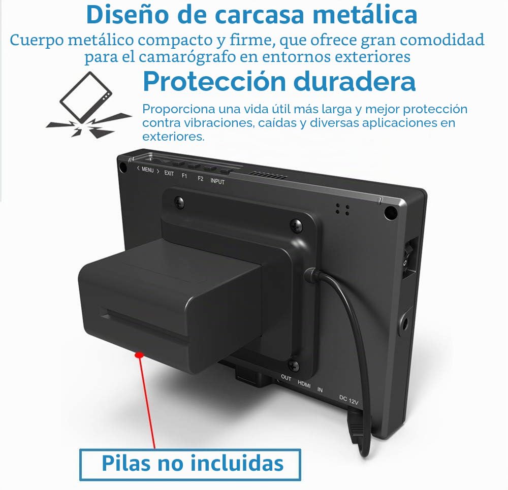LILLIPUT FS7 7 pulgadas DSLR Monitor 3G SDI 4K HDMI LCD IPS Full HD 1920 x 1200 Monitor de campo portátil para cámaras Rig