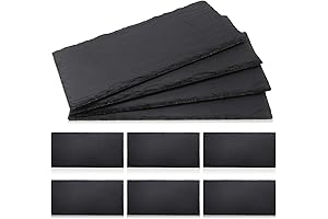 10 Pcs Black Slate Charcuterie Boards - Elevate Your Dining Experience