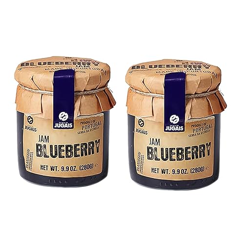 Quinta de Jugais Mermelada de arándanos de Portugal (Doce de Mirtilo) - 9.88 oz - Paquete de 2
