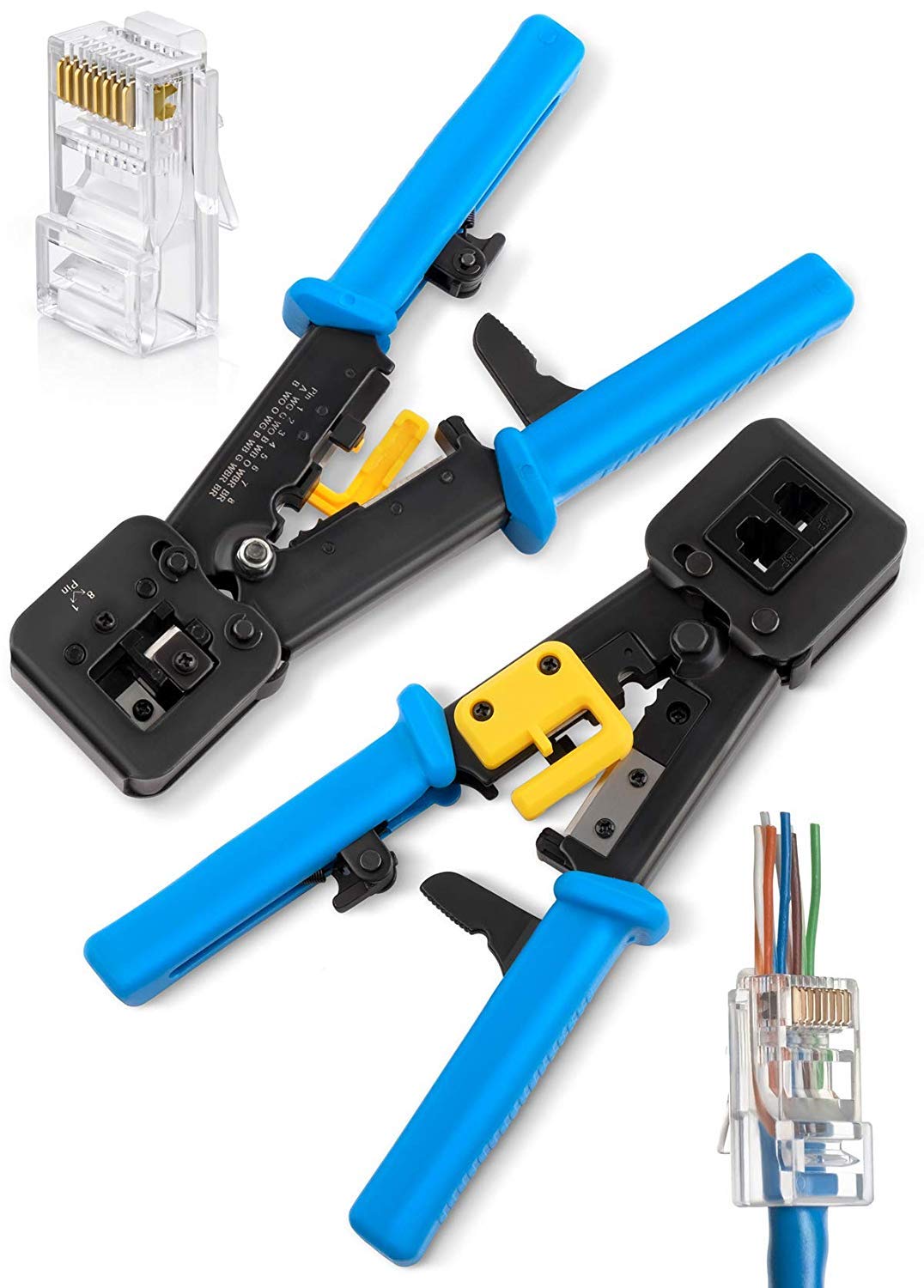 Ultima Cords & Cables Heavy Duty Crimping Tool for Pass Through Connector RJ11 and RJ45 Plugs Networking Cat5/5e and Cat6 (B07XRTPDJG) Amazon Price History, Amazon Price Tracker