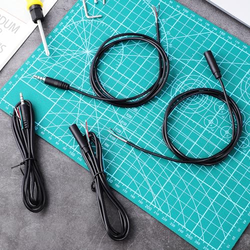 Cables de audio Jack 3.5mm macho a hembra 1m 8pcs miniatura 6