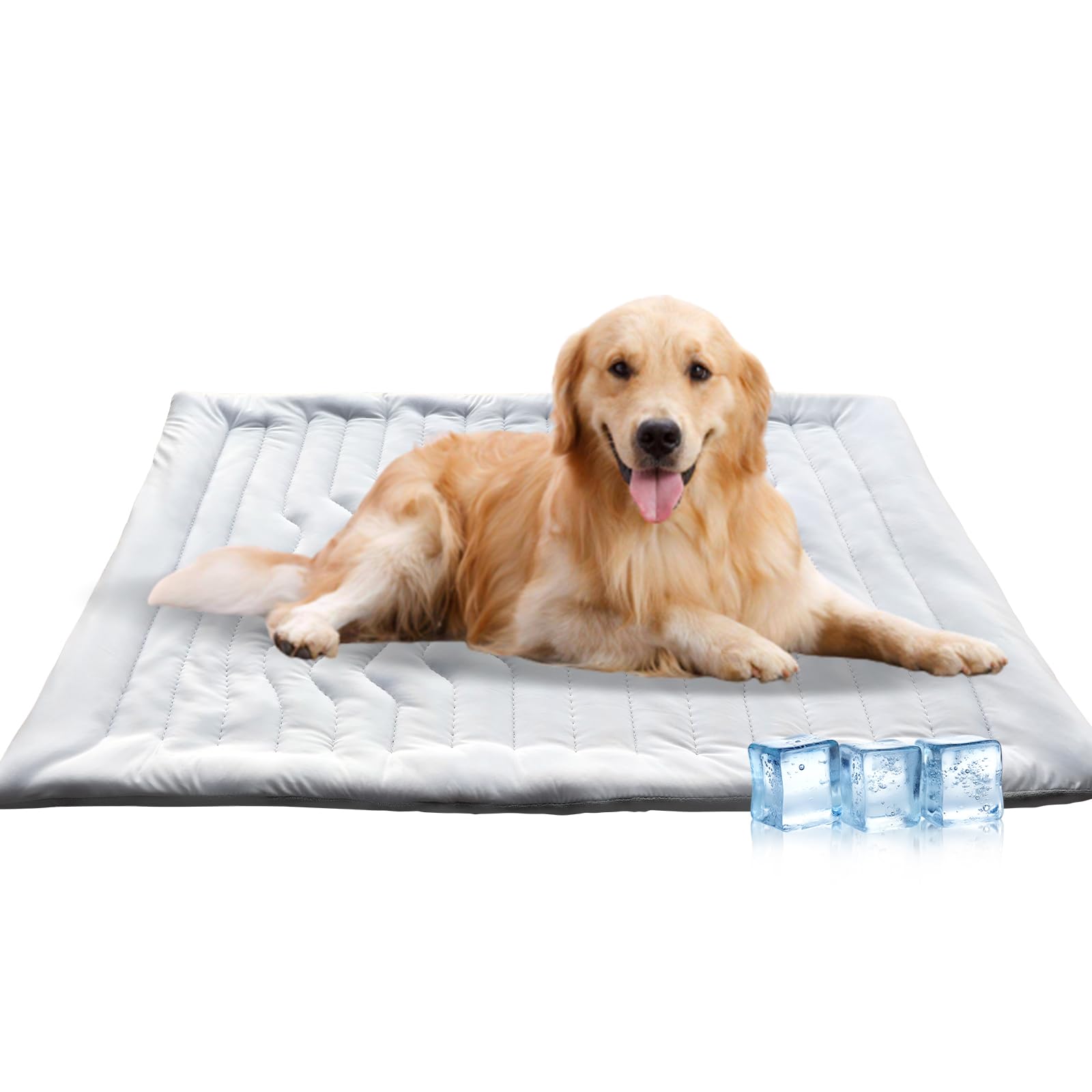 Tappetino refrigerante per cani, per esterni, coperta termica per dormire, resistente e impermeabile, per cani e gatti in estate, non necessita di acqua o raffreddamento (102 x 150 cm)