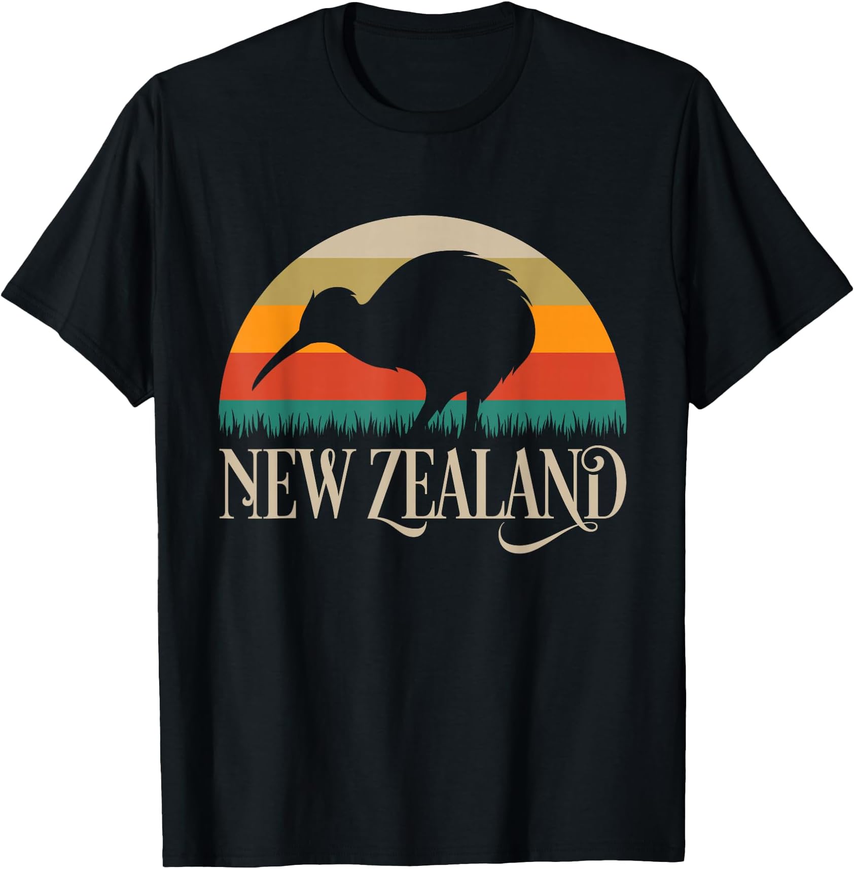 New Zealand Kiwi Vintage Bird NZ Travel Kiwis New Zealander T-Shirt