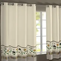 Cortina de Cozinha Estampada Gorgurinho 3,00m x 1,50m Com Ilhós (Abelha)