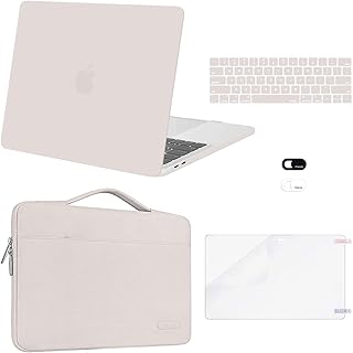 MOSISO Compatible with MacBook Pro 13 inch Case M2 2023, 2022, 2021-2016 A2338 M1 A2251 A2289 A2159 A1989 A1708 A1706,Plastic Hard Shell&Bag&Keyboard Skin&Webcam Cover&Screen Protector,Rock Gray