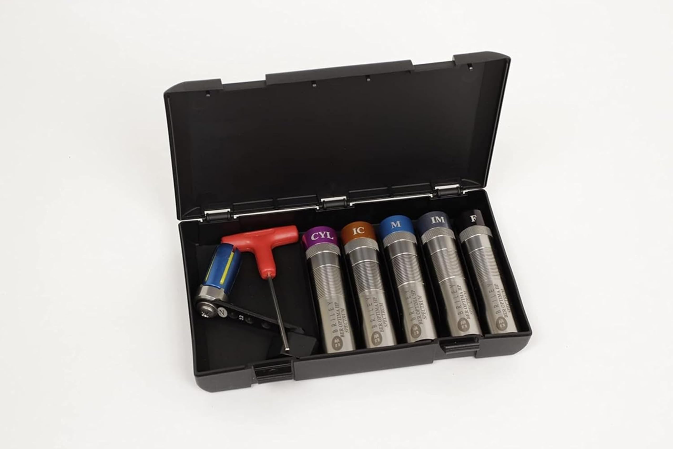 Negrini Deluxe Extended Shotgun Case (5 Chokes + Wrench) - Fits Various Sizes up to 3-7/8 Inches - Choke Tube Organization With Wrench Compartment