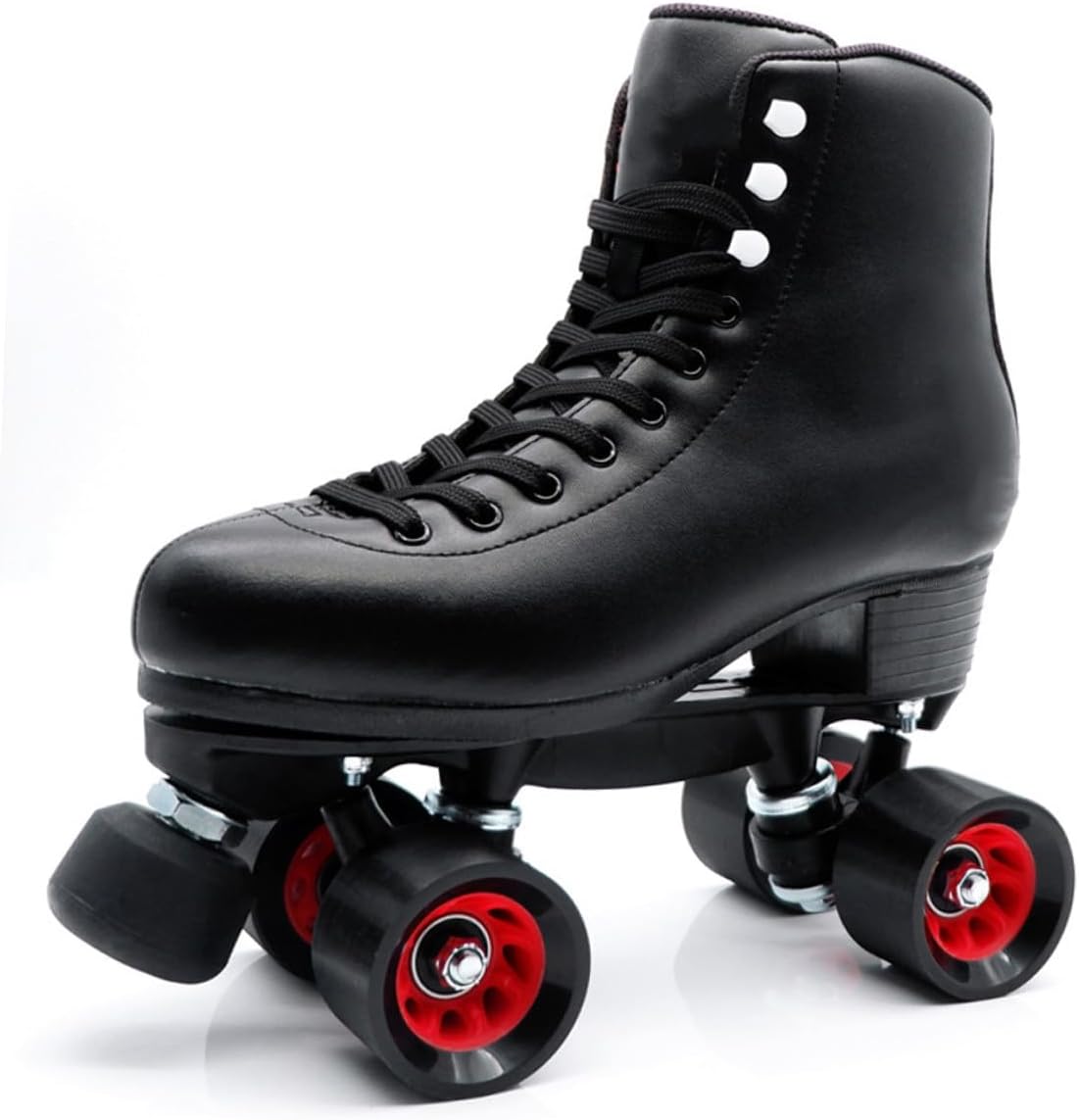 VANZACK Double-row Roller Skating Wheels 95a Hardness Inline Skate Wheels Set with Wrench 8pcs Replacement for Outdoor Asphalt Skates Accessories