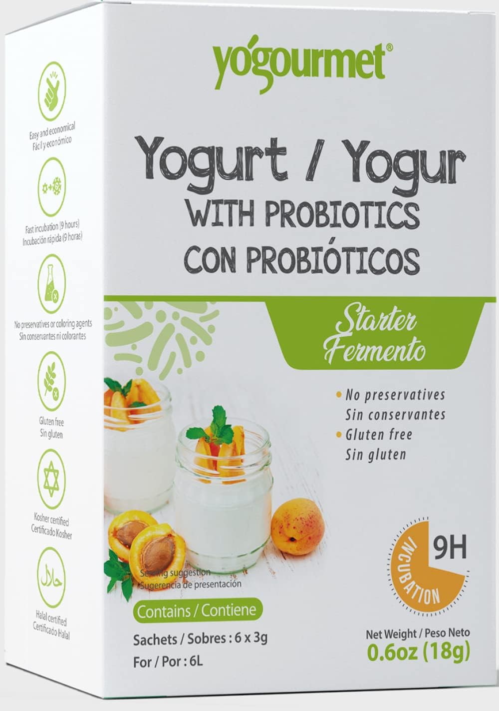 Yogourmet CBA Probiotic Yogurt Starter Freeze Dried culture (18g per