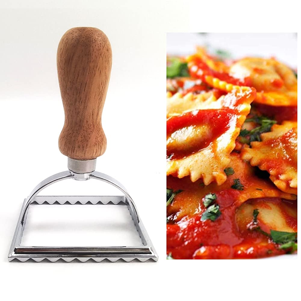 Stampo Ravioli In Acciaio Inox Con Rotella - 3 Pezzi Per Pasta Fatta In Casa - Foto 9