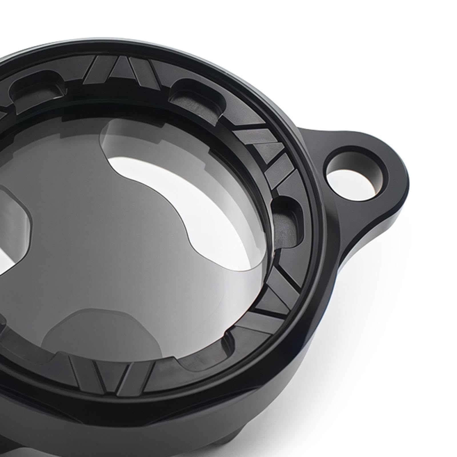 Motorrad Ölfilter Abdeckkappe Zubehör Hochleistungs-Aluminiumlegierung für TRX450R 450er Cbf450R Professional, Schwarz