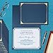 10 Packs Certificate Holders, Navy Blue Certificate Covers, Diploma Holders, Certificate Folders with Gold Foil Border for Letter Size 8.5