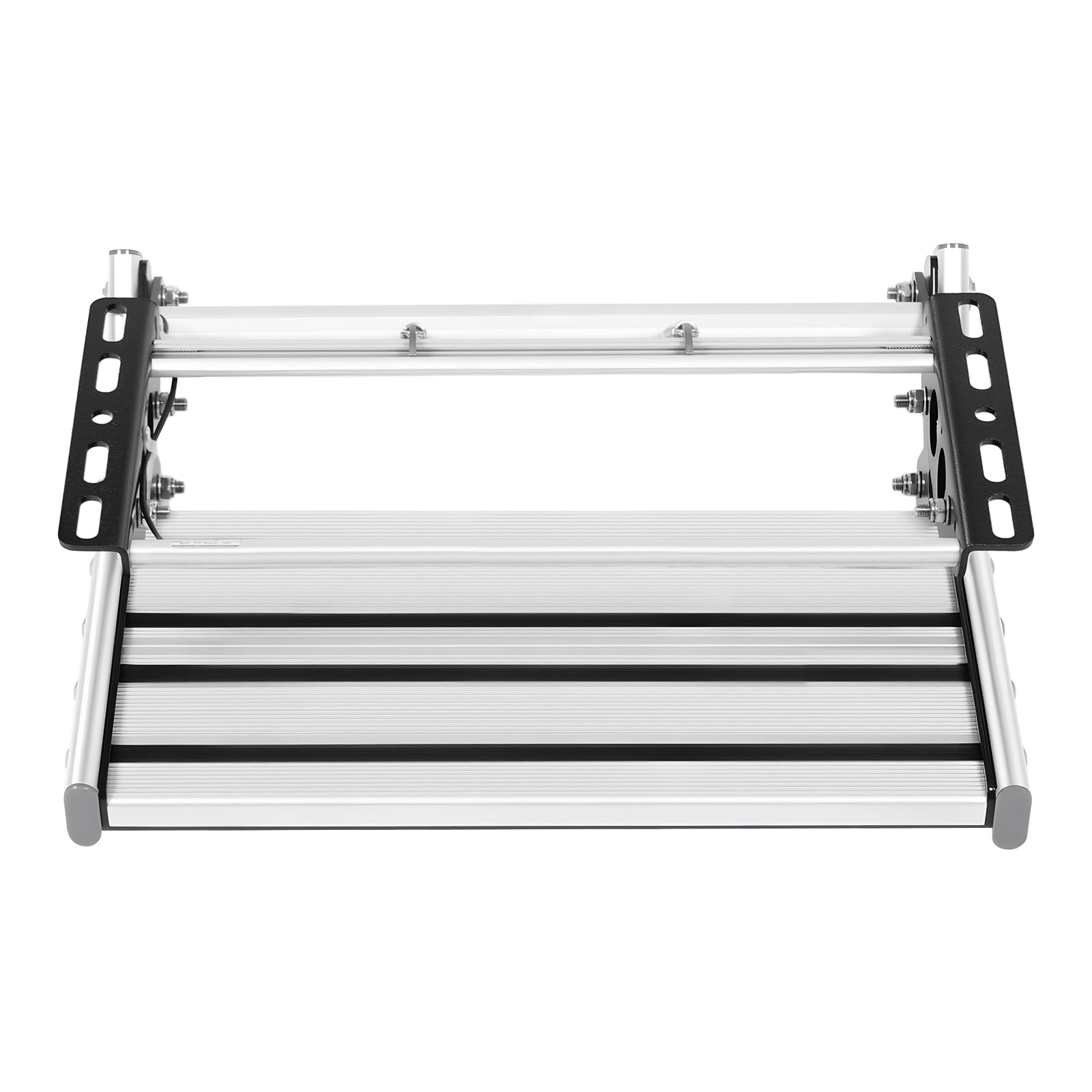 Marchepied électrique pliable pour camping, 12 V, en alliage d'aluminium, avec barre lumineuse LED pour camping-car et caravane