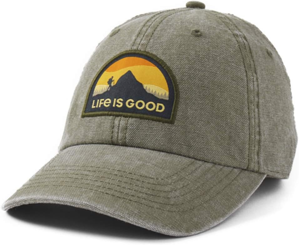 Life is Good Tattered/Sunworn Chill Cap Baseball Hat, Multiple Styles, Multiple Colors, One Size
