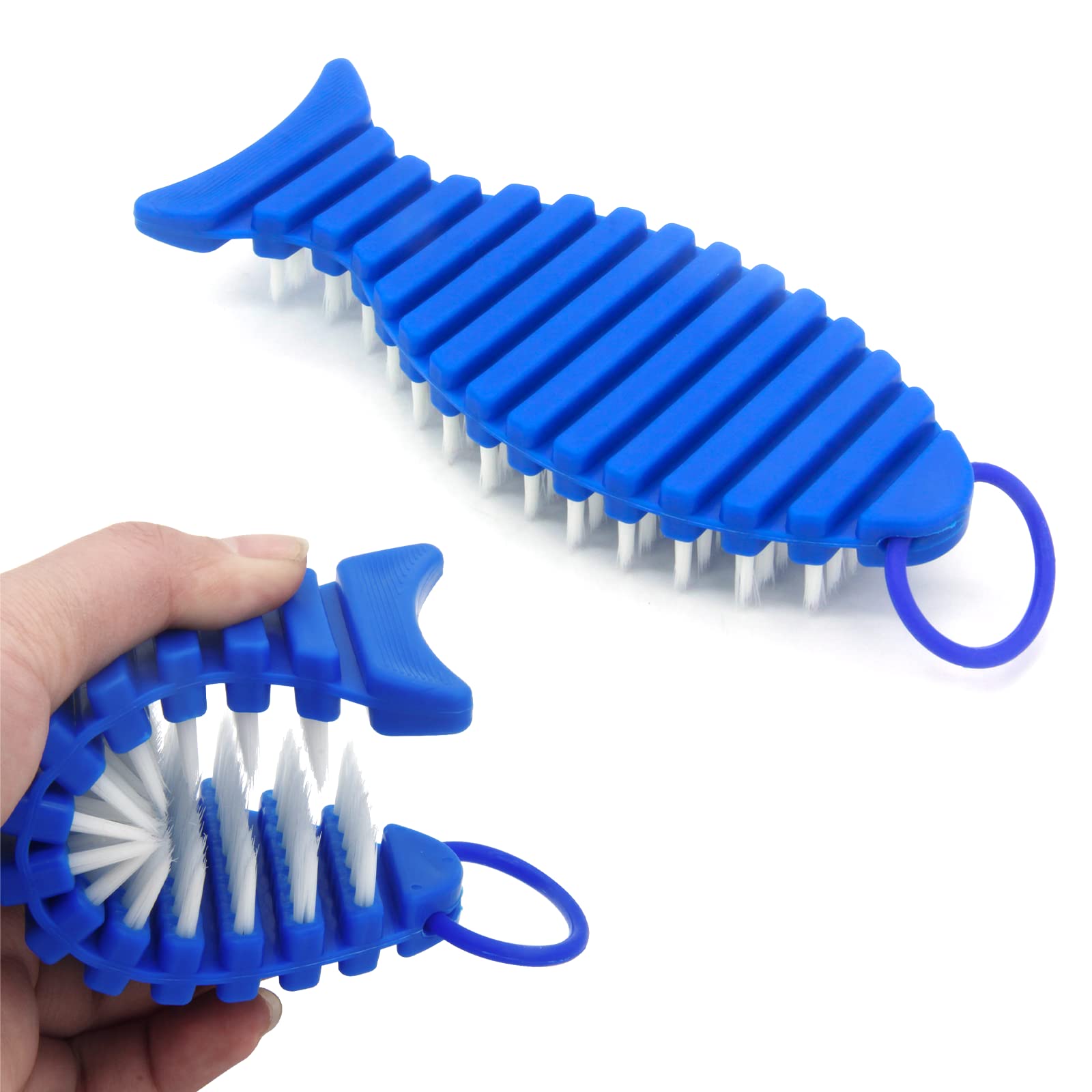 Barbell Brush Barbell Cleaning Kit, Nylon and Wire Barbell Brush for Cleaning Weighted Bars, Cleaning Supplies Stiff Brush for Strength Training Bars,