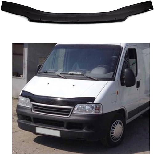BMY - Deflector de capó/protector de insectos delantero compatible con Peugeot Boxer 2002-2006 Protector de capó | Partículas e insectos |