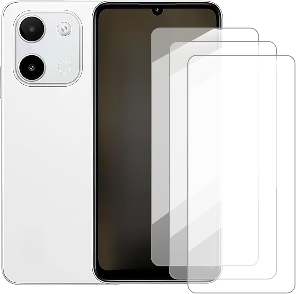 Screen Protector Compatible with Lava Bold N2(6.75 Inch) [3 Pack] Glass Screen Protector Suitable for Lava Bold N2, Tempered Glass Protective Film — 사진 1