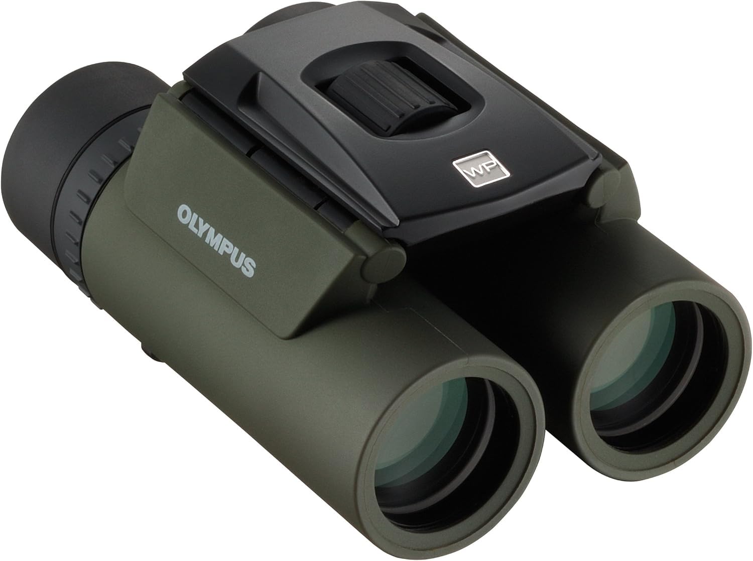 Olympus Lornetka 8 x 25 WP II (wodoszczelna, nie paruje, ochrona przed kurzem, 10-krotne powiększenie), nadaje się do użytku na zewnątrz, zielona