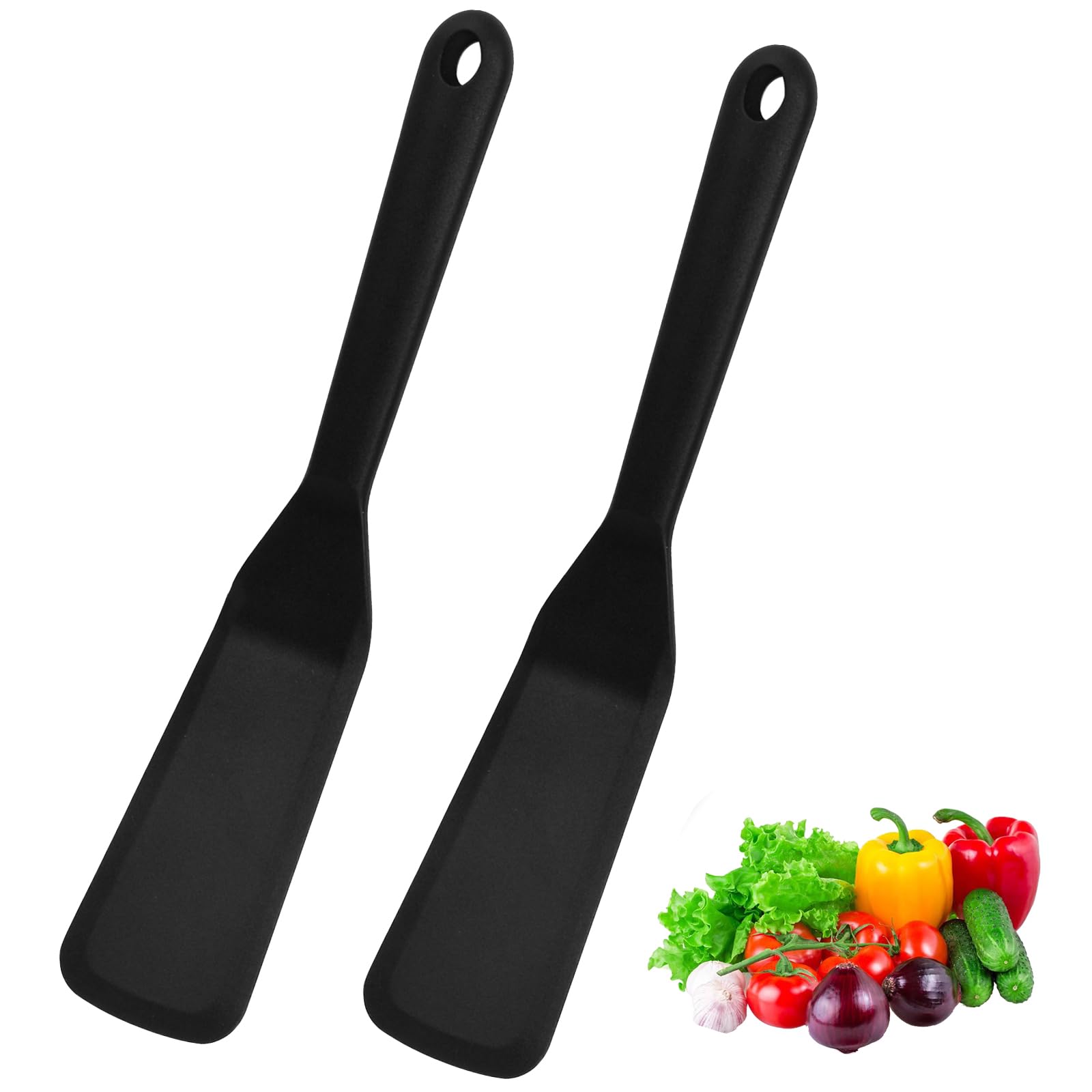 Set 2 Spatole In Silicone Per Cucina - Antiaderenti, Resistente Al Calore, Per Pancake E Uova - Foto 5