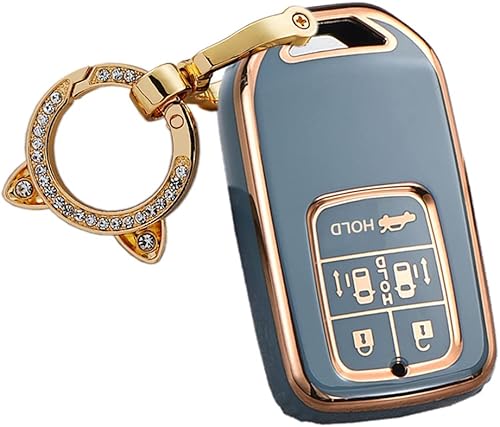 Miniatura 10 de ontto Funda para llavero de 5 botones para Honda New Elysion Odyssey 2022, protección completa, funda inteligente para llave de automóvil, color