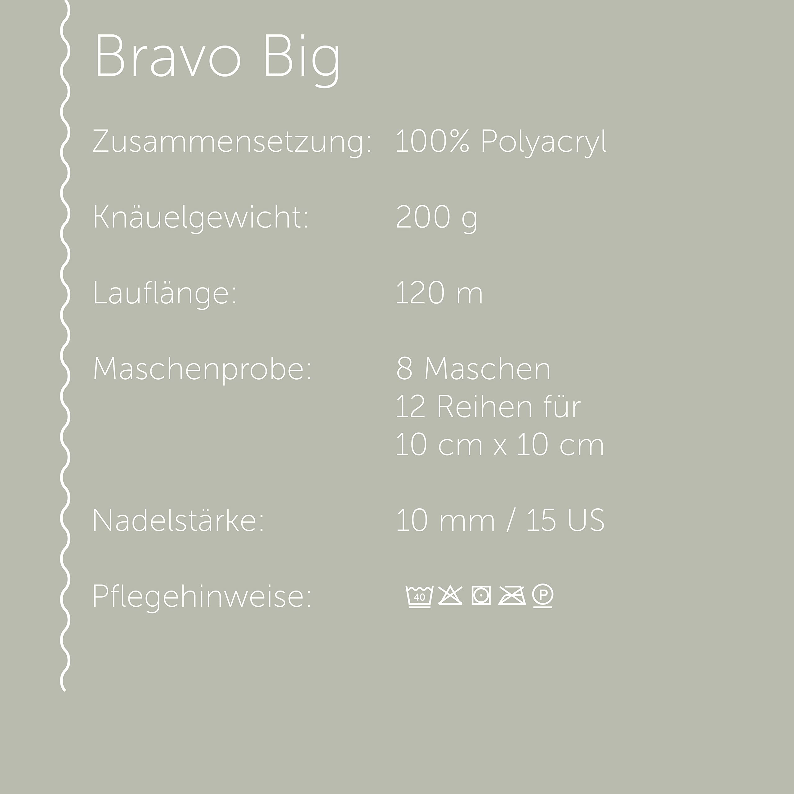 Schachenmayr Bravo Big, hand knitting yarn, 9807705, wool, terra di siena, 23 x 8.1999999999999993 x 10 cm - Image 3