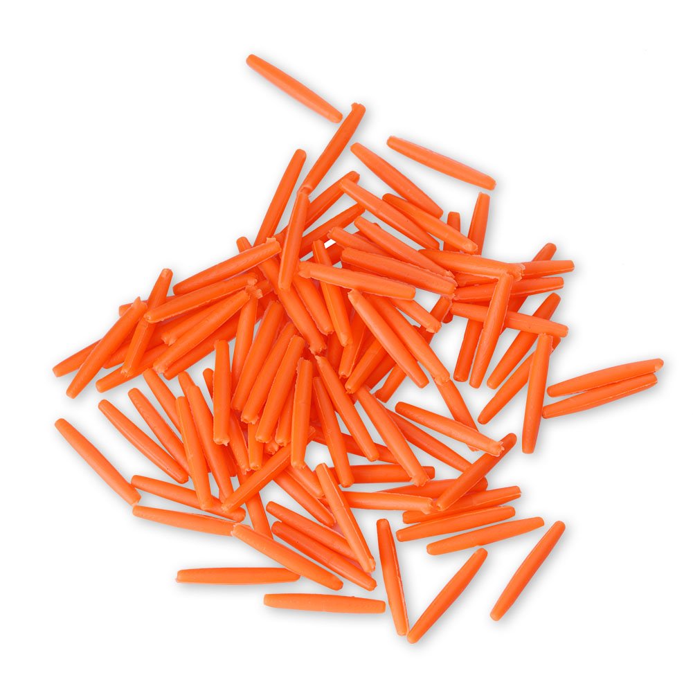 Keenso 100pcs Fishing Float Indicator, fishing corks floats, Tear Drop Indicator Fishing Corks Floats Bobber Tackle Accessory(Orange-M)