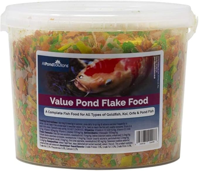 Image Pond Fish Food Flakes for Coldwater Goldfish Koi & Orfe