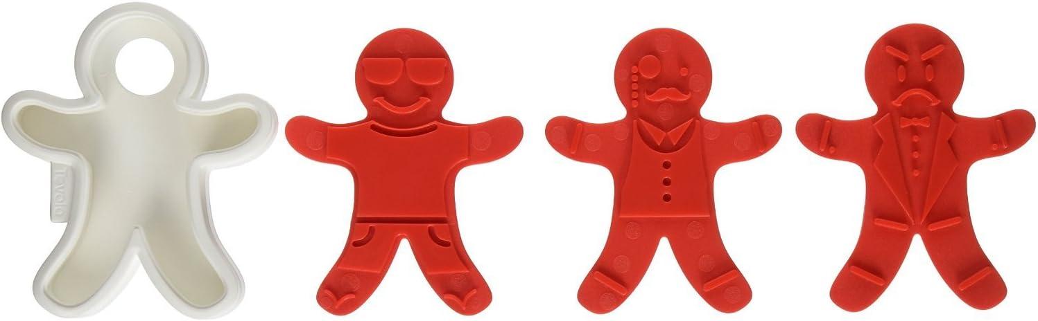 81-3804 Ginger Boys Gingerbread Man Cookie Cutters, Set of 6