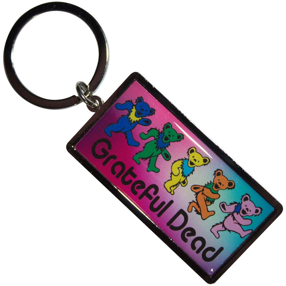 Rock Off officially licensed products Grateful Dead Dancing Bears Keyring Keychain One Size