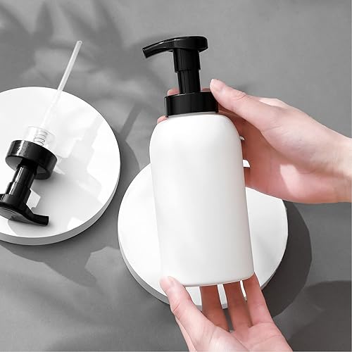 Miniatura 3 de Dispensador de jabón de manos espumoso, tarro de vidrio, dispensador de jabón de espuma para baño y fregadero de cocina, botella de bomba de líquido