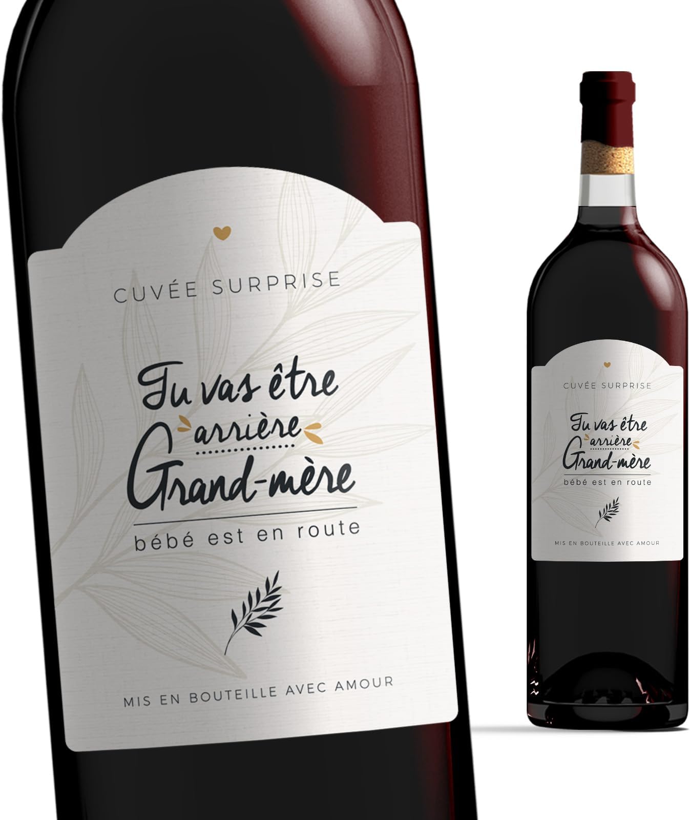 Annonce Grossesse Originale, étiquette Bouteille Vin à Imprimer Printable - 8