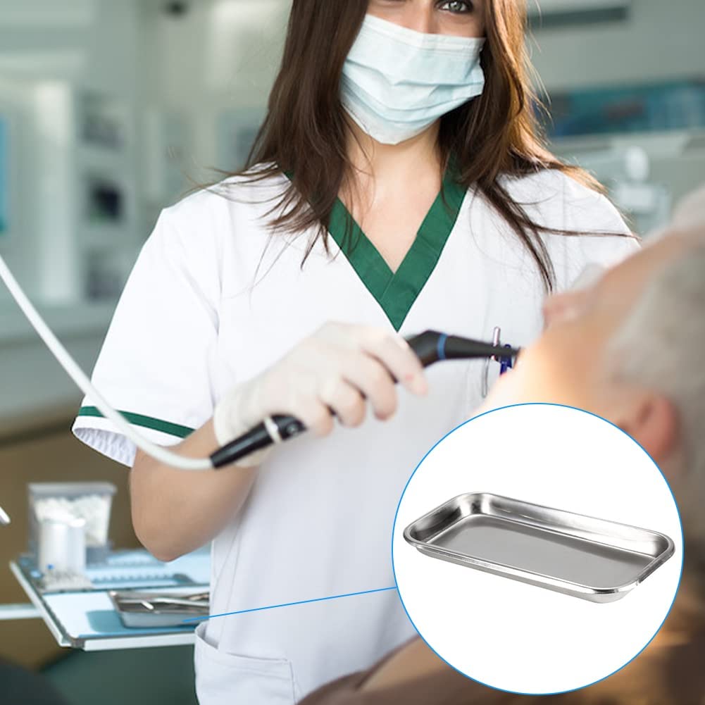 Strumento Vassoio Da Laboratorio,Strumento Vassoio in Acciaio Inossidabile (3 Pezzi)