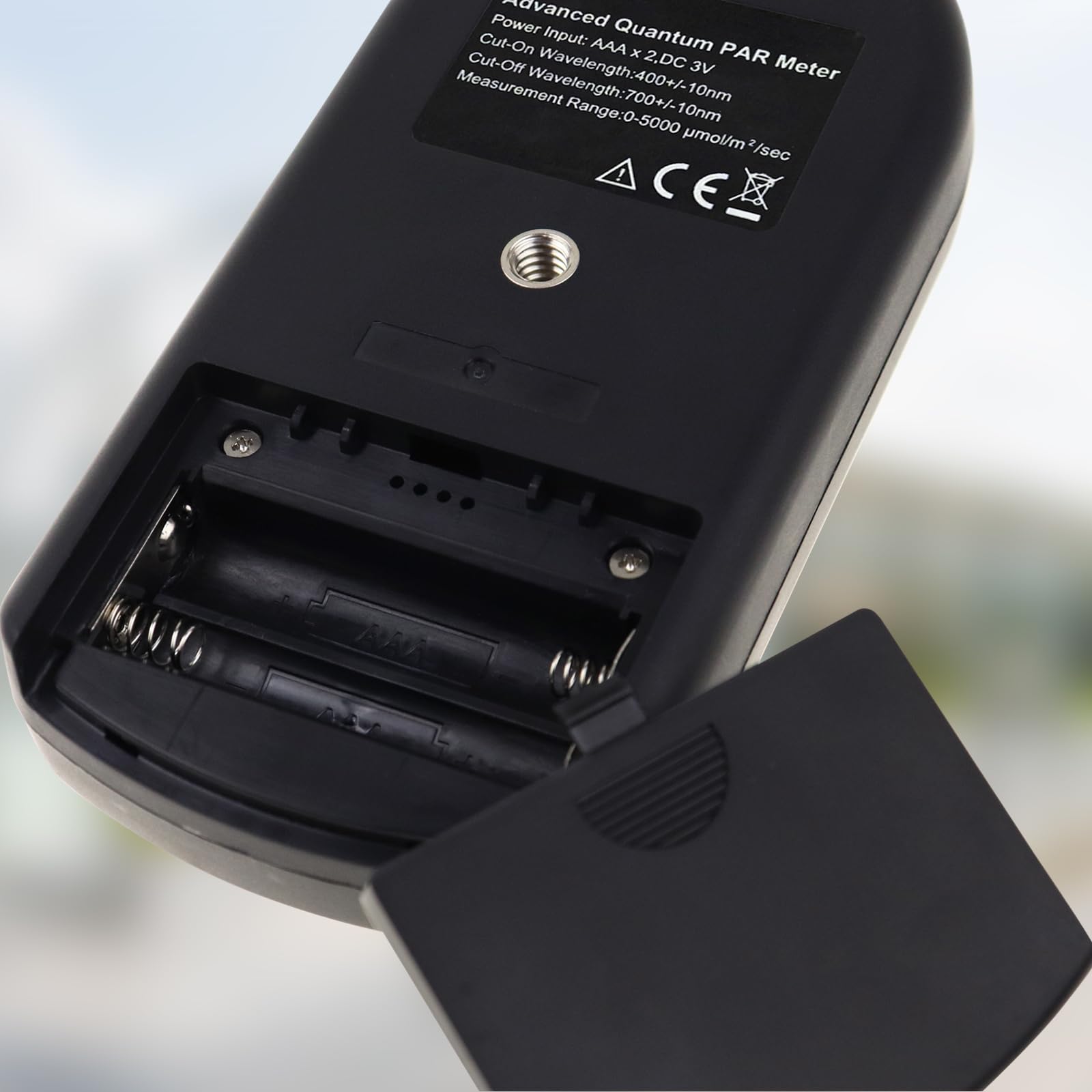 Medidor PAR Quantum Sensor para Luces LED de Cultivo, 400-700nm, Alta Precisión, Medidor de Luz Portátil PPFD para Actividad Fotosintética de Plantas, Probador de Lux para Luces LED