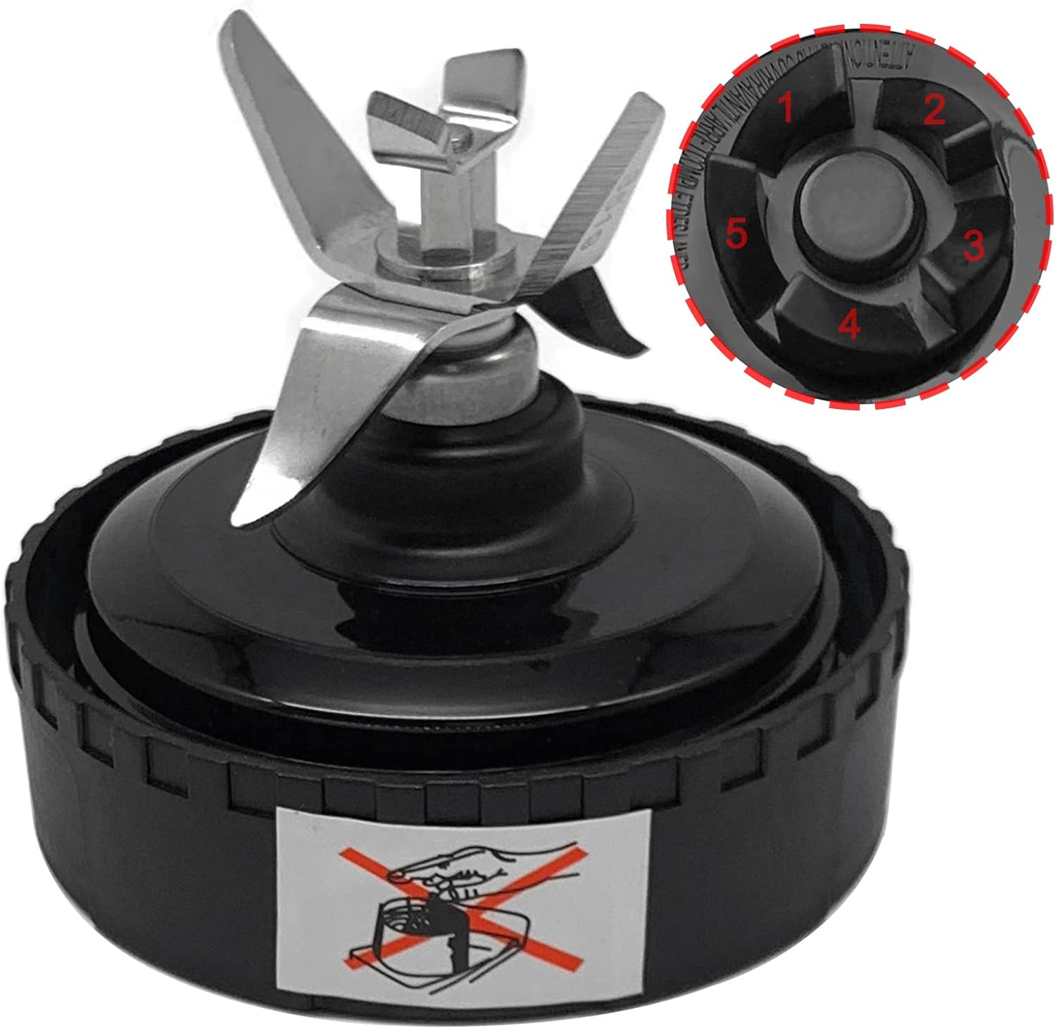 5 Fins Blade Replacement Part Compatible with Ninja Nutri Blender 700 Watt QB3001UKS/ QB3000