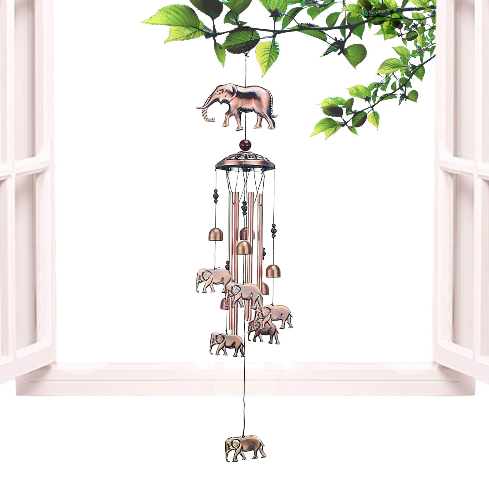 Carillons éoliens décoratifs colibri : décoration extérieure suspendue en métal