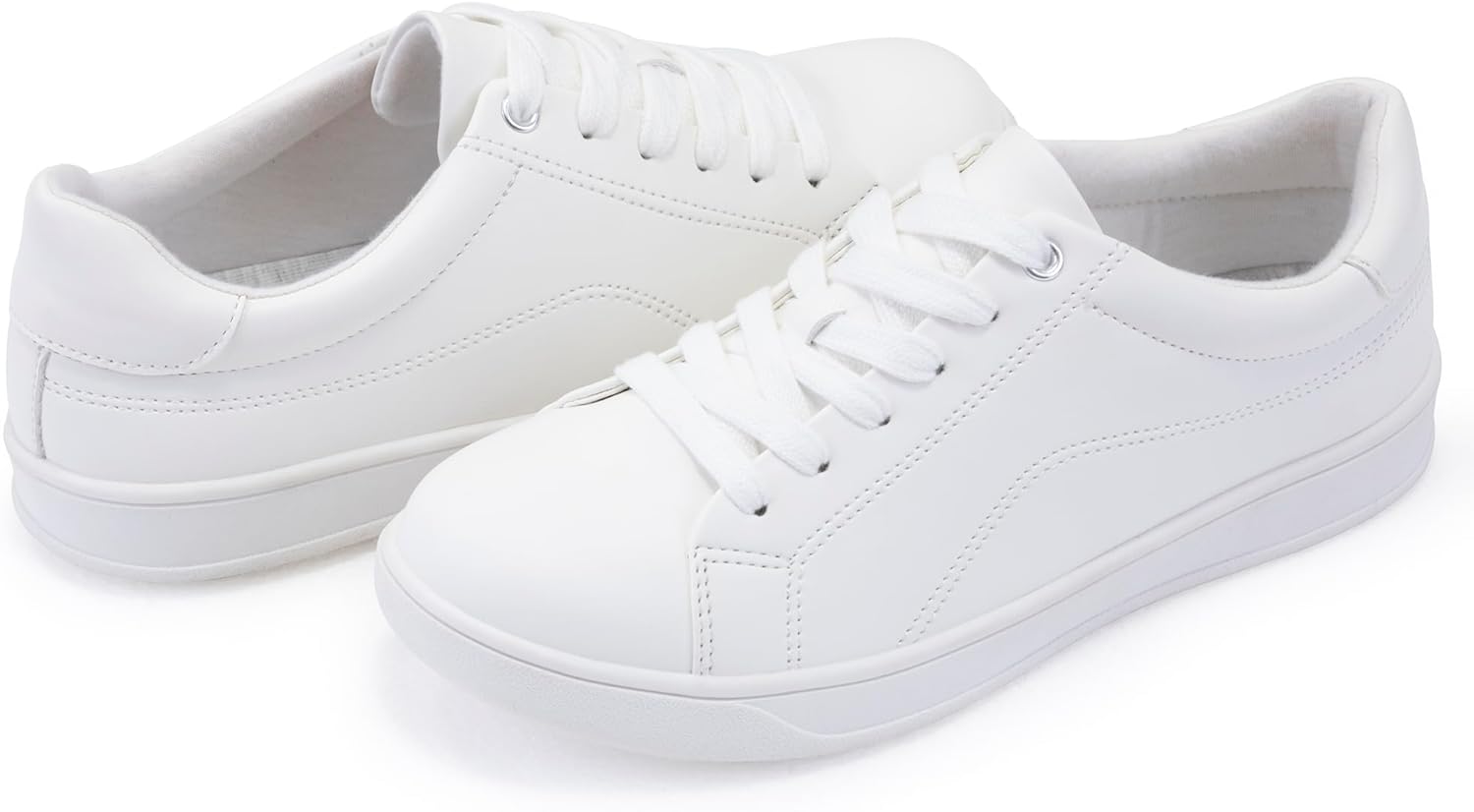 Women's Lace Up Trendy Sneaker Classic Fashion Low Top Walking Shoes - Picture 52 of 109