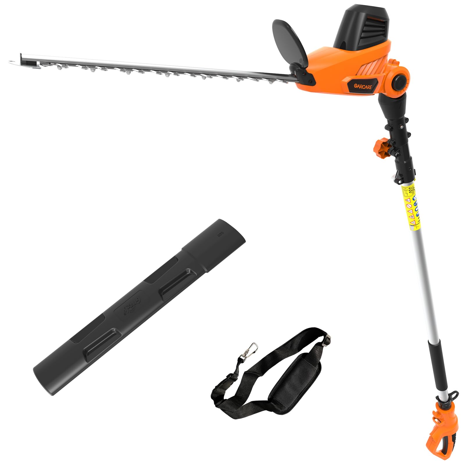 GARCARE Electric Hedge Trimmers Corded 4.8A Pole Hedge Trimmer Bush Trimmer with 18 inch Laser Cut Blade