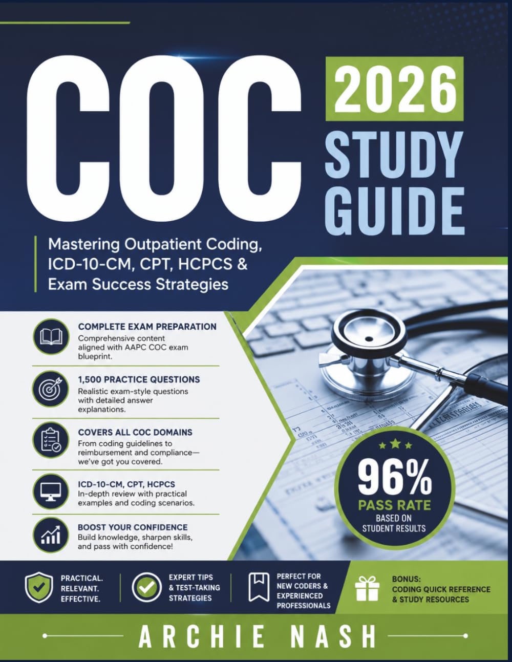 COC STUDY GUIDE 2026: Mastering Outpatient Coding, ICD-10-CM, CPT, HCPCS & Exam Success Strategies